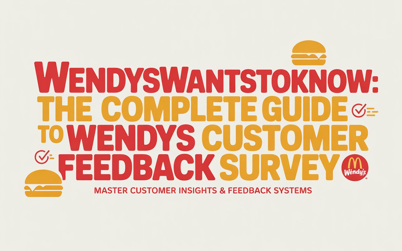 WendysWantstoknow: The Complete Guide to Wendy's Customer Feedback Survey