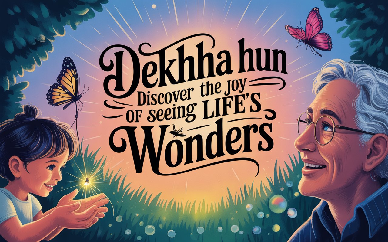 Dekhrha Hun: Discover the Joy of Seeing Life's Wonders