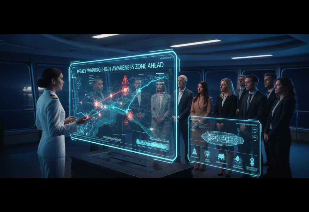 piracy warning luxury cruise passengers