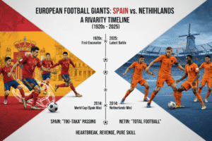 spain national football team vs netherlands national football team timeline
