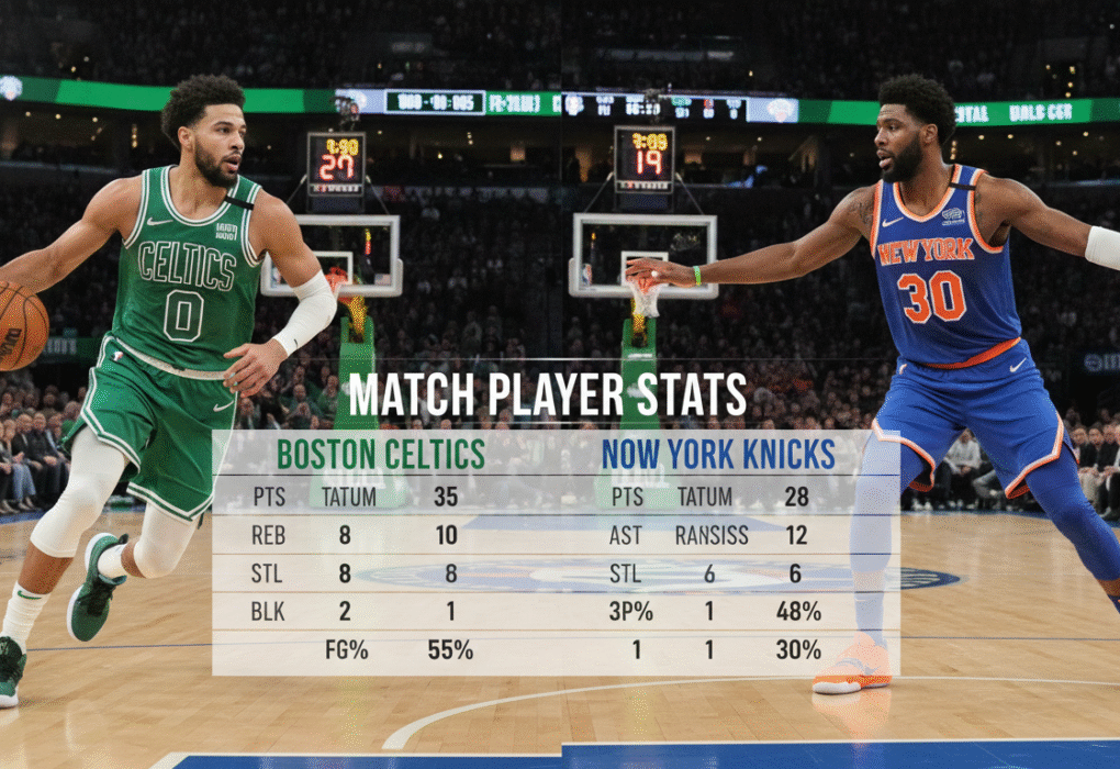 Boston Celtics vs Knicks Match Player Stats