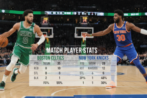 Boston Celtics vs Knicks Match Player Stats